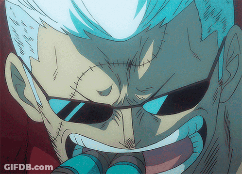 A Close Up Of A Cartoon Character 'S Face With Sunglasses GIF