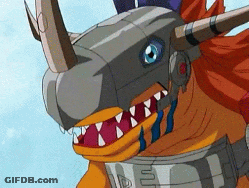 A Close Up Of A Cartoon Character 'S Face With The Letter S On It GIF
