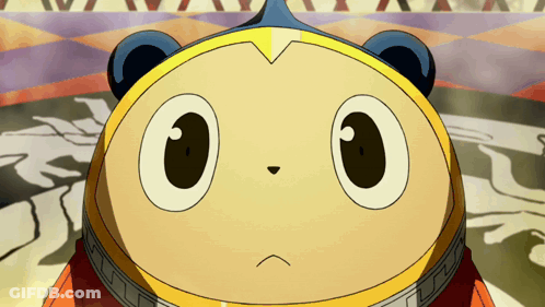 A Close Up Of A Cartoon Character 'S Face With The Number 0 On It GIF