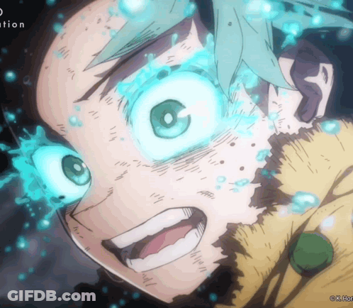 A Close Up Of A Cartoon Character 'S Face With The Word ' Ation ' On The Bottom Right GIF
