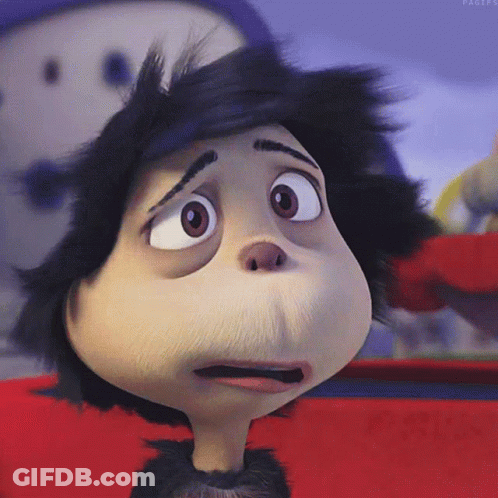 A Close Up Of A Cartoon Character 'S Face With The Words Pages Visible In The Corner GIF