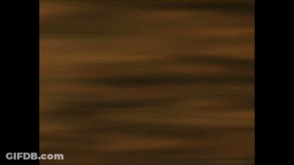 A Close Up Of A Cartoon Character 'S Foot On A Brown Background . GIF