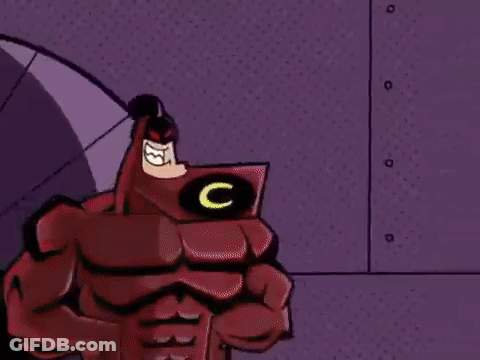 A Close Up Of A Cartoon Character 'S Foot With A Purple Circle Around It . GIF