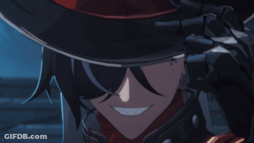 Close Up Of Cartoon Character With Red Hat GIF
