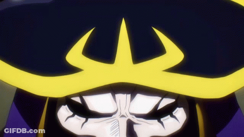 A Close Up Of A Cartoon Character Wearing A Yellow Mask GIF