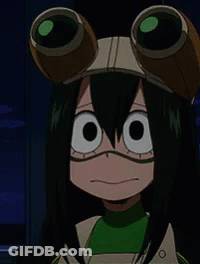 A Close Up Of A Cartoon Character Wearing Goggles And Making A Face GIF