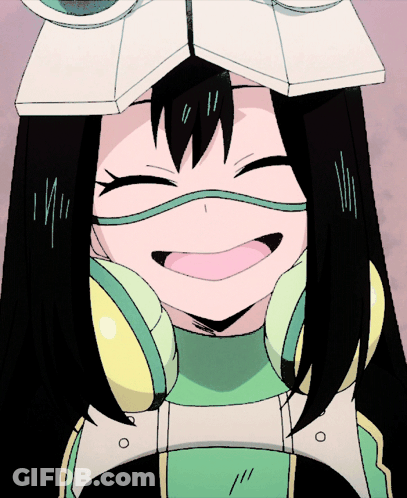 A Close Up Of A Cartoon Character Wearing Headphones And A Mask GIF