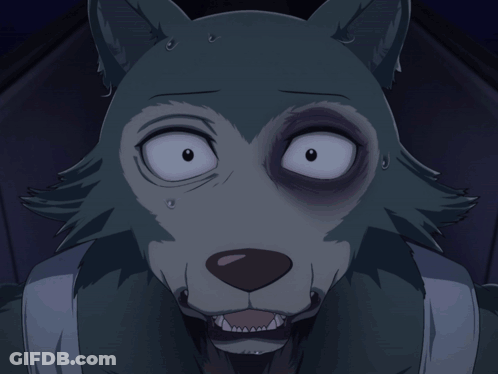 A Close Up Of A Cartoon Character With A Black Eye GIF