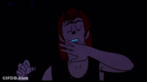 A Close Up Of A Cartoon Character With A Blue Eye GIF