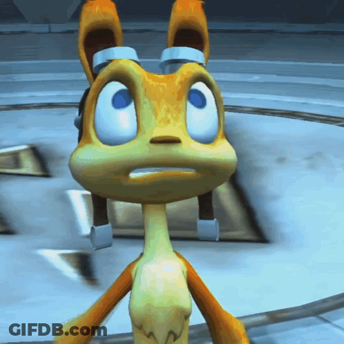 A Close Up Of A Cartoon Character With A Blue Eye GIF