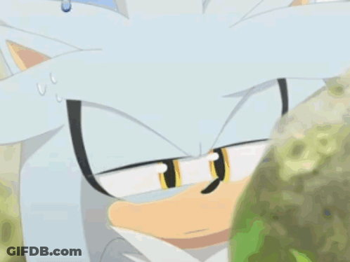 A Close Up Of A Cartoon Character With A Blue Tear Coming Out Of His Eye GIF