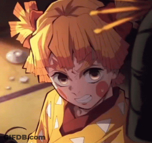 A Close Up Of A Cartoon Character With A Bow In His Hair And A Yellow Shirt . GIF