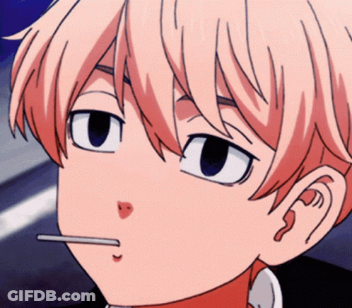 A Close Up Of A Cartoon Character With A Cigarette In His Mouth GIF