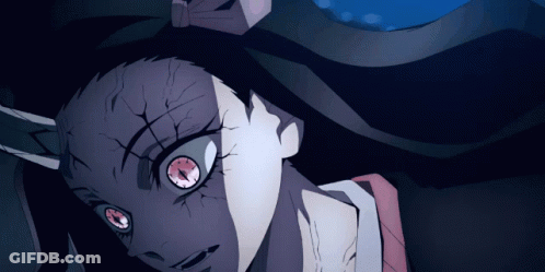 A Close Up Of A Cartoon Character With A Clock On Her Face GIF