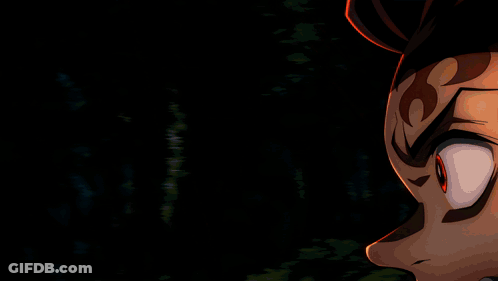 A Close Up Of A Cartoon Character With A Flower On His Neck GIF