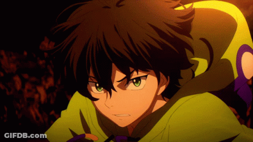 A Close Up Of A Cartoon Character With A Green Hood GIF