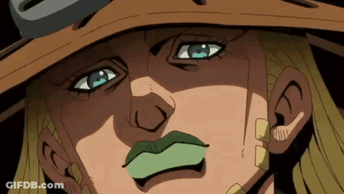 A Close Up Of A Cartoon Character With A Green Mouth GIF