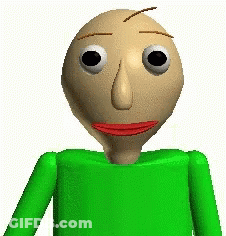 A Close Up Of A Cartoon Character With A Green Shirt And A Red Mouth . GIF