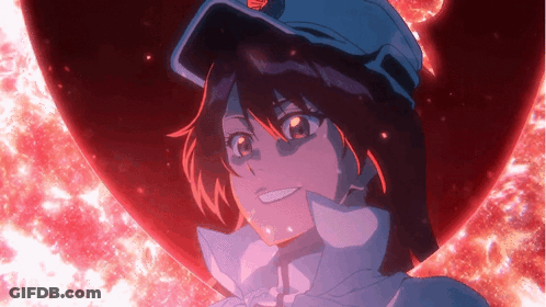 A Close Up Of A Cartoon Character With A Hat On GIF