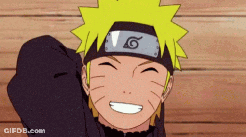 A Close Up Of A Cartoon Character With A Headband On His Head And A Smile On His Face . GIF