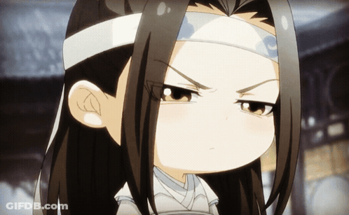 A Close Up Of A Cartoon Character With A Headband On His Head GIF
