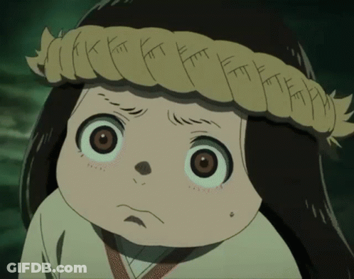 A Close Up Of A Cartoon Character With A Headband That Says Ff GIF