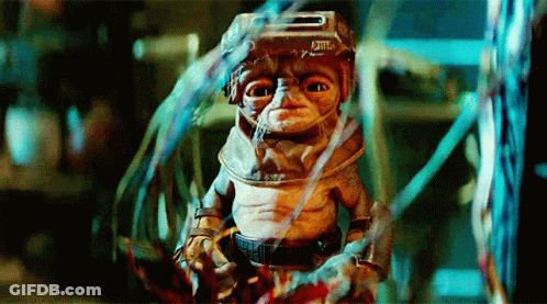 A Close Up Of A Cartoon Character With A Helmet That Says ' Elite ' On It GIF