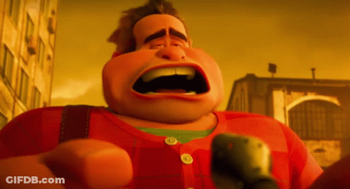 A Close Up Of A Cartoon Character With A Huge Mouth GIF