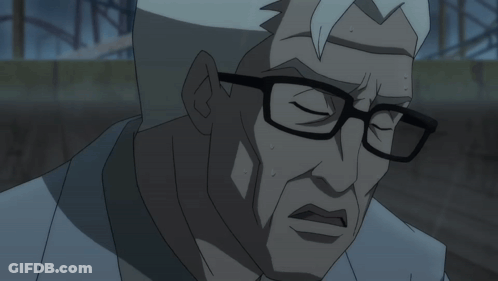 A Close Up Of A Cartoon Character With A Mask On His Face GIF