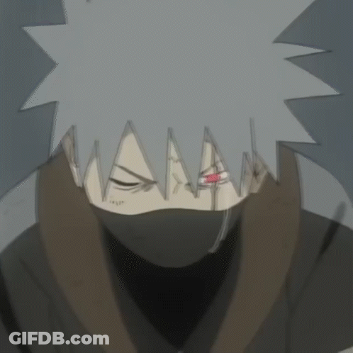 A Close Up Of A Cartoon Character With A Mask On His Face GIF