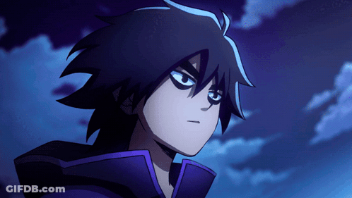 A Close Up Of A Cartoon Character With A Purple Collar GIF