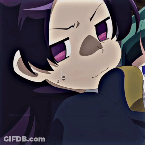 Cartoon Character With Purple Eye GIF