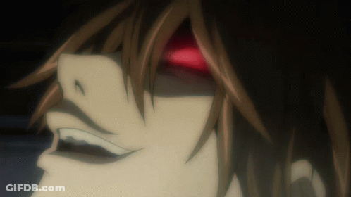 A Close Up Of A Cartoon Character With A Red Eye GIF