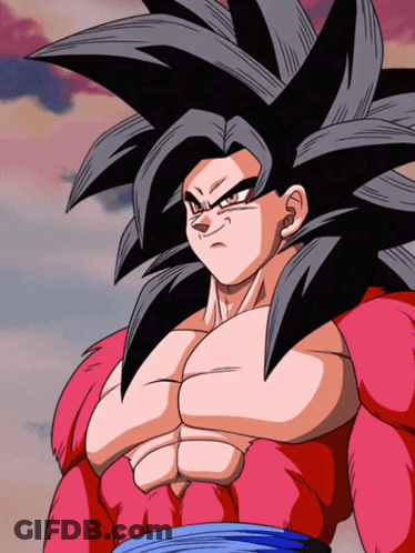 A Close Up Of A Cartoon Character With A Red Shirt GIF