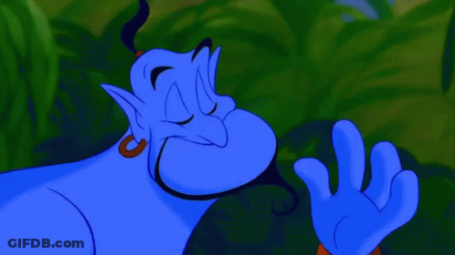 A Close Up Of A Cartoon Character With A Ring Around His Ear GIF