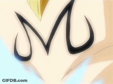 A Close Up Of A Cartoon Character With A S On His Face GIF