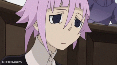 A Close Up Of A Cartoon Character With A Sad Look On Her Face GIF