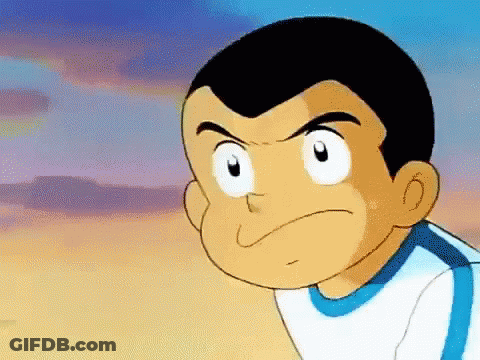 A Close Up Of A Cartoon Character With A Serious Expression On His Face GIF