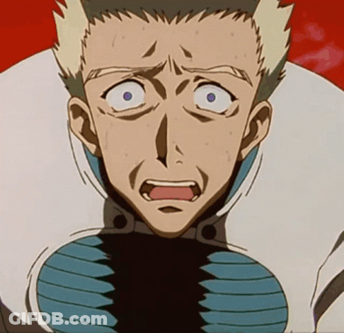 A Close Up Of A Cartoon Character With A Surprised Look On His Face GIF