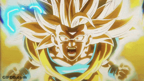 A Close Up Of A Cartoon Character With A Very Long Hair GIF