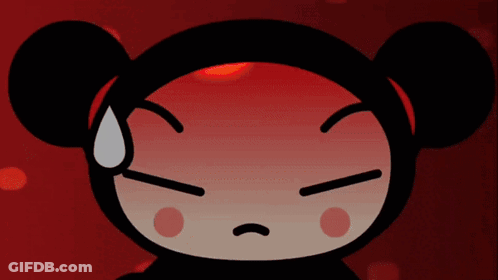 A Close Up Of A Cartoon Character With An Angry Expression GIF