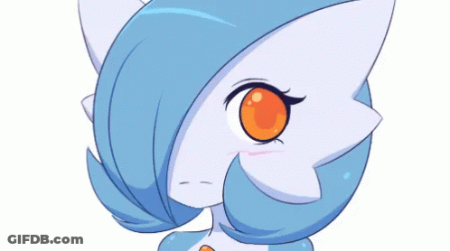 A Close Up Of A Cartoon Character With An Orange Eye GIF