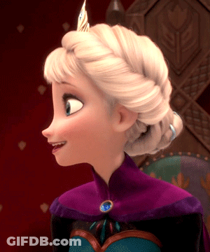 A Close Up Of A Cartoon Character With Blonde Hair GIF