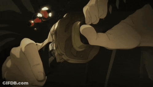 A Close Up Of A Cartoon Character With Blood Coming Out Of His Mouth GIF