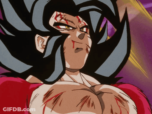 A Close Up Of A Cartoon Character With Blood Coming Out Of His Nose GIF