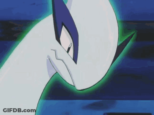 A Close Up Of A Cartoon Character With Blue Eyes GIF