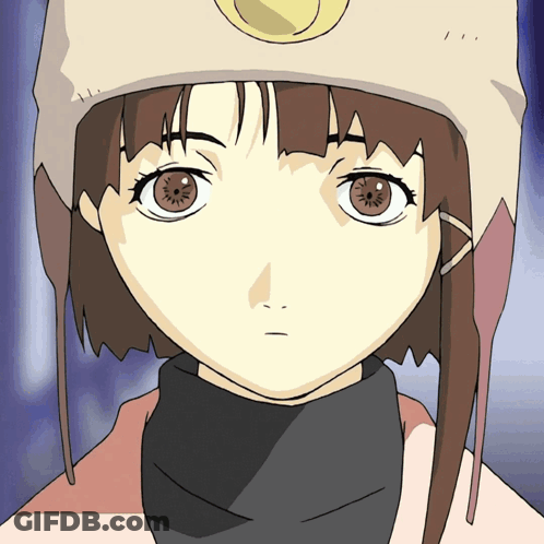 A Close Up Of A Cartoon Character With Brown Eyes GIF
