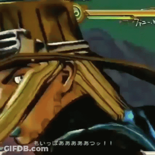 A Close Up Of A Cartoon Character With Chinese Writing On The Bottom GIF