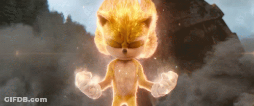 A Close Up Of A Cartoon Character With Flames Coming Out Of His Eyes GIF