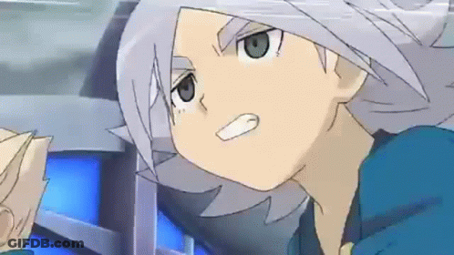 A Close Up Of A Cartoon Character With Gray Hair GIF